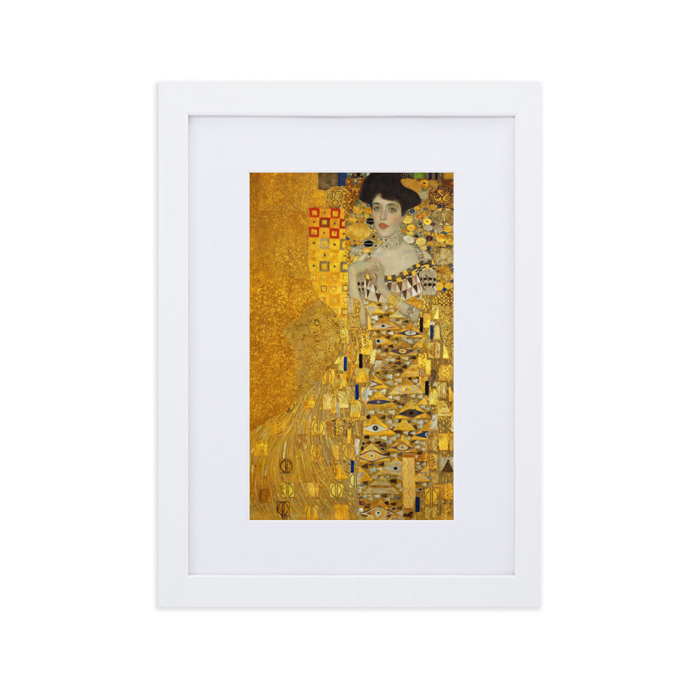 Poster mit Passepartout - Gustav Klimt, Adele Bloch-Bauer Gustav Klimt Weiß / 21×30 cm artlia