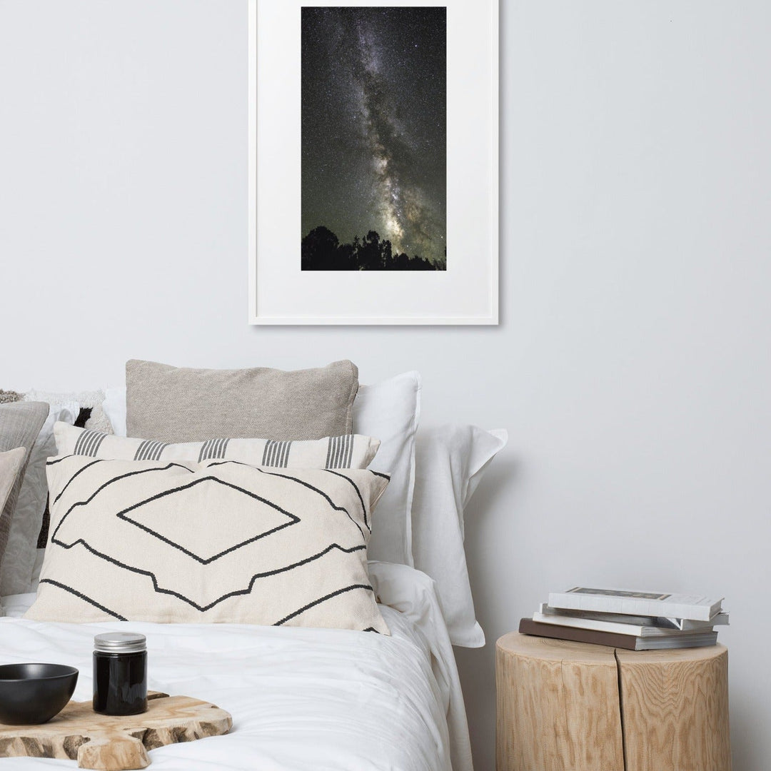 Poster mit Passepartout - Sternenhimmel Starry sky Kuratoren von artlia artlia