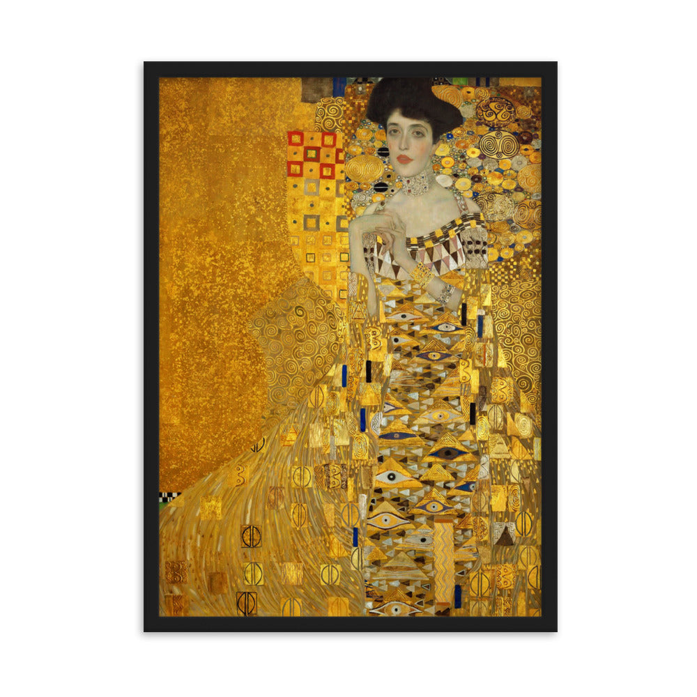 Poster mit Rahmen - Gustav Klimt, Adele Bloch-Bauer Gustav Klimt Schwarz / 50×70 cm artlia