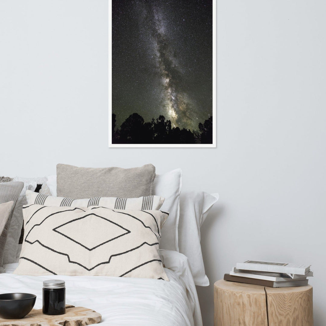 Poster mit Rahmen - Sternenhimmel Starry sky Kuratoren von artlia artlia