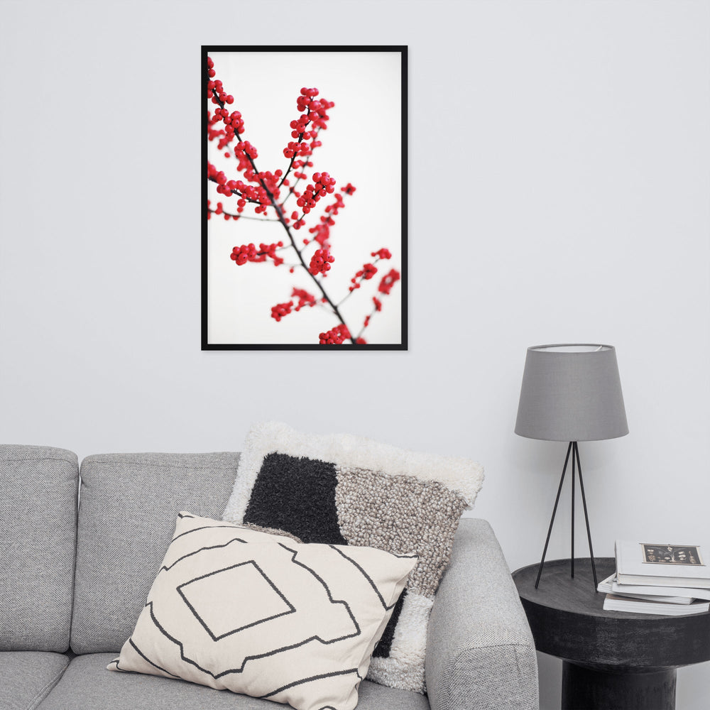 Red Berries - Poster im Rahmen Kuratoren von artlia artlia