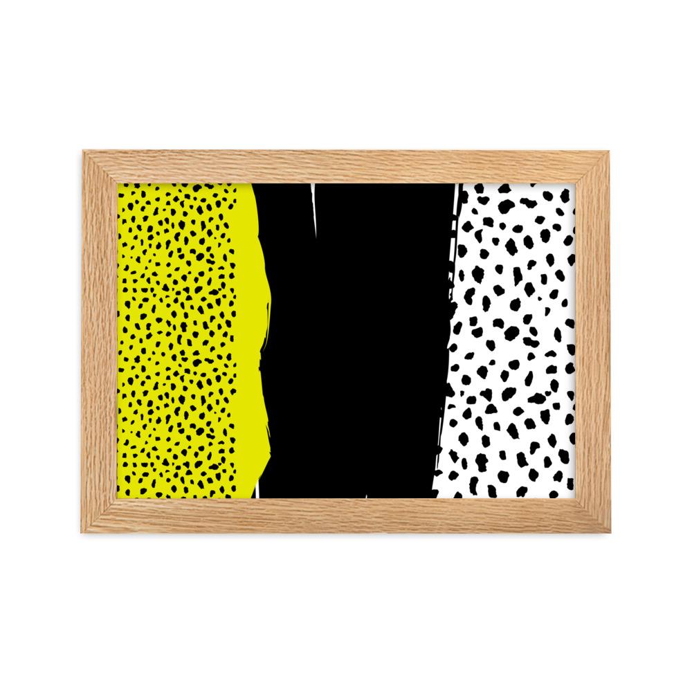 Spots - Poster im Rahmen artlia Oak / 21×30 cm artlia