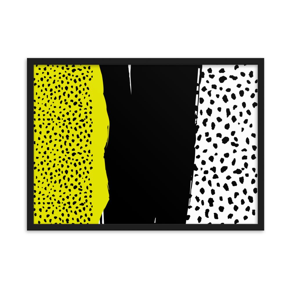 Spots - Poster im Rahmen artlia Schwarz / 50×70 cm artlia