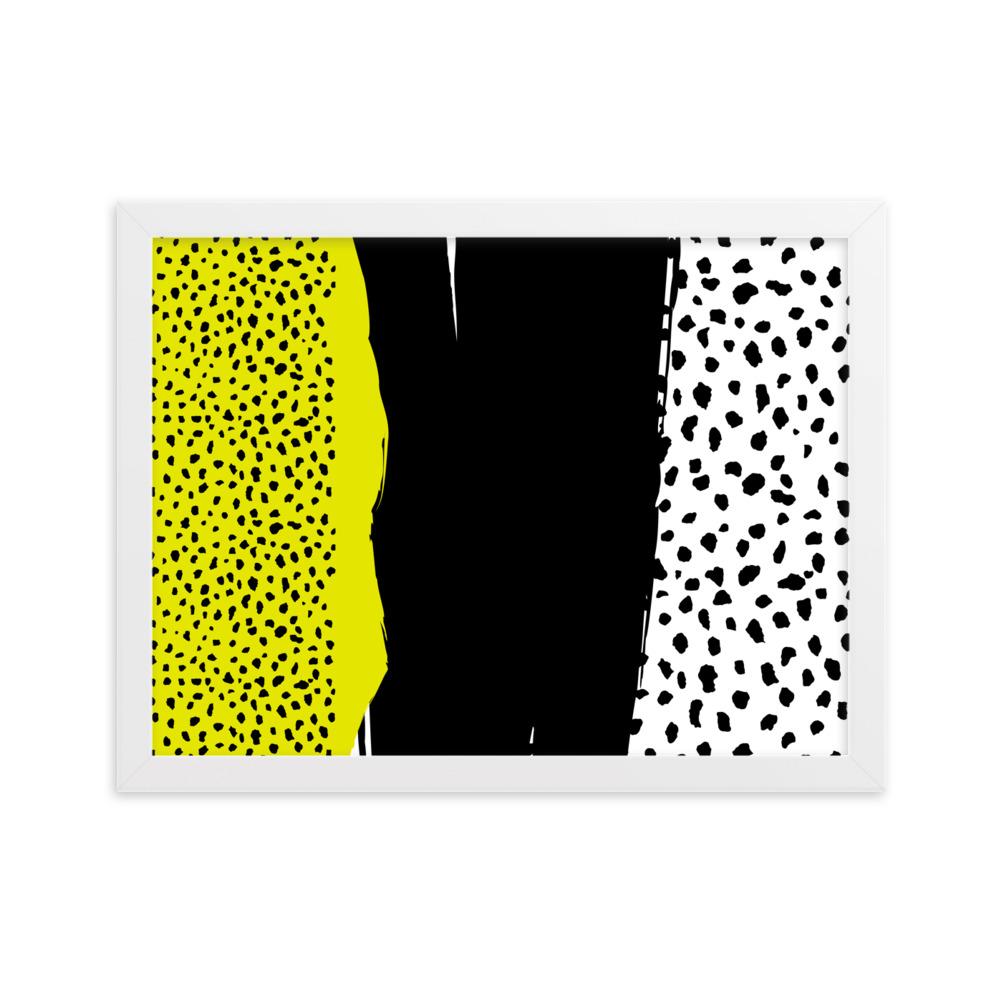 Spots - Poster im Rahmen artlia Weiß / 30×40 cm artlia