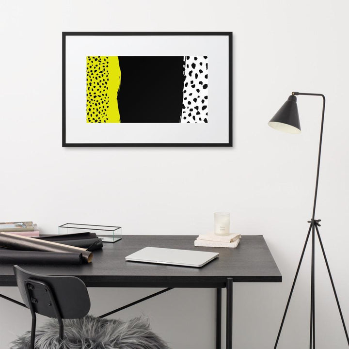 Spots - Poster im Rahmen mit Passepartout Kuratoren von artlia artlia