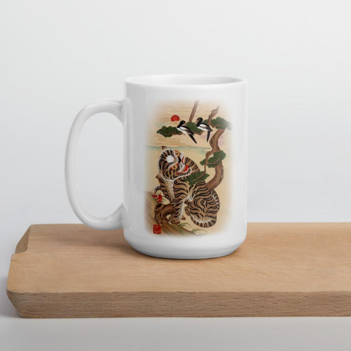 Tiger und Elster - Tasse Misun Kim artlia