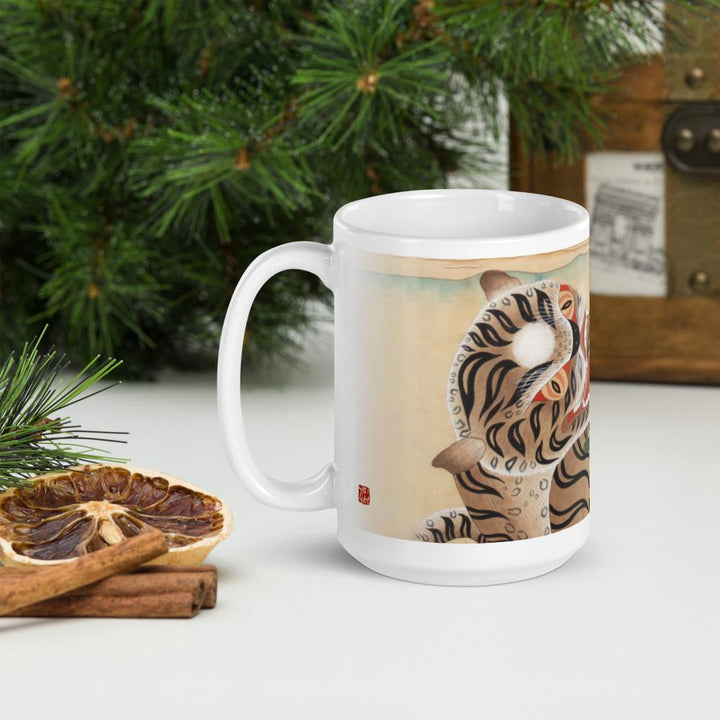 Tiger und Elster - Tasse Misun Kim artlia