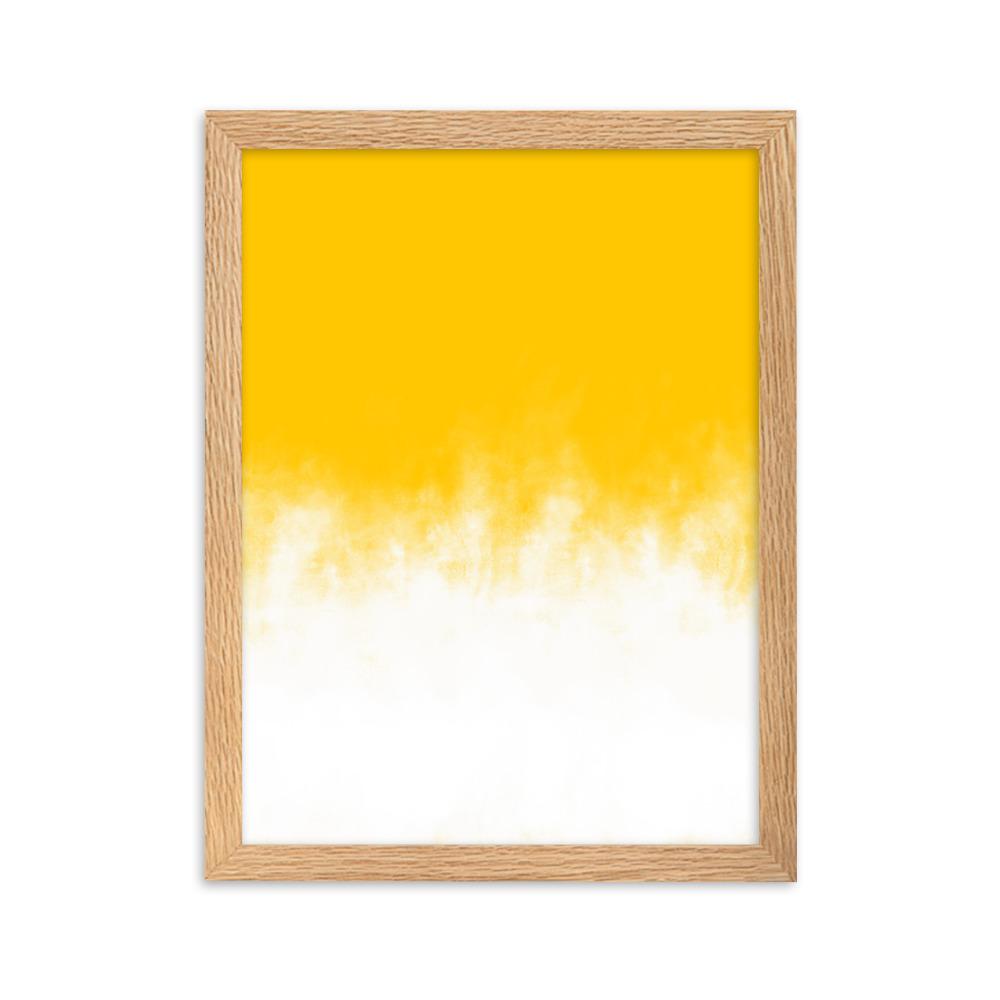 Yellow Gradient - Poster im Rahmen artlia Oak / 30×40 cm artlia